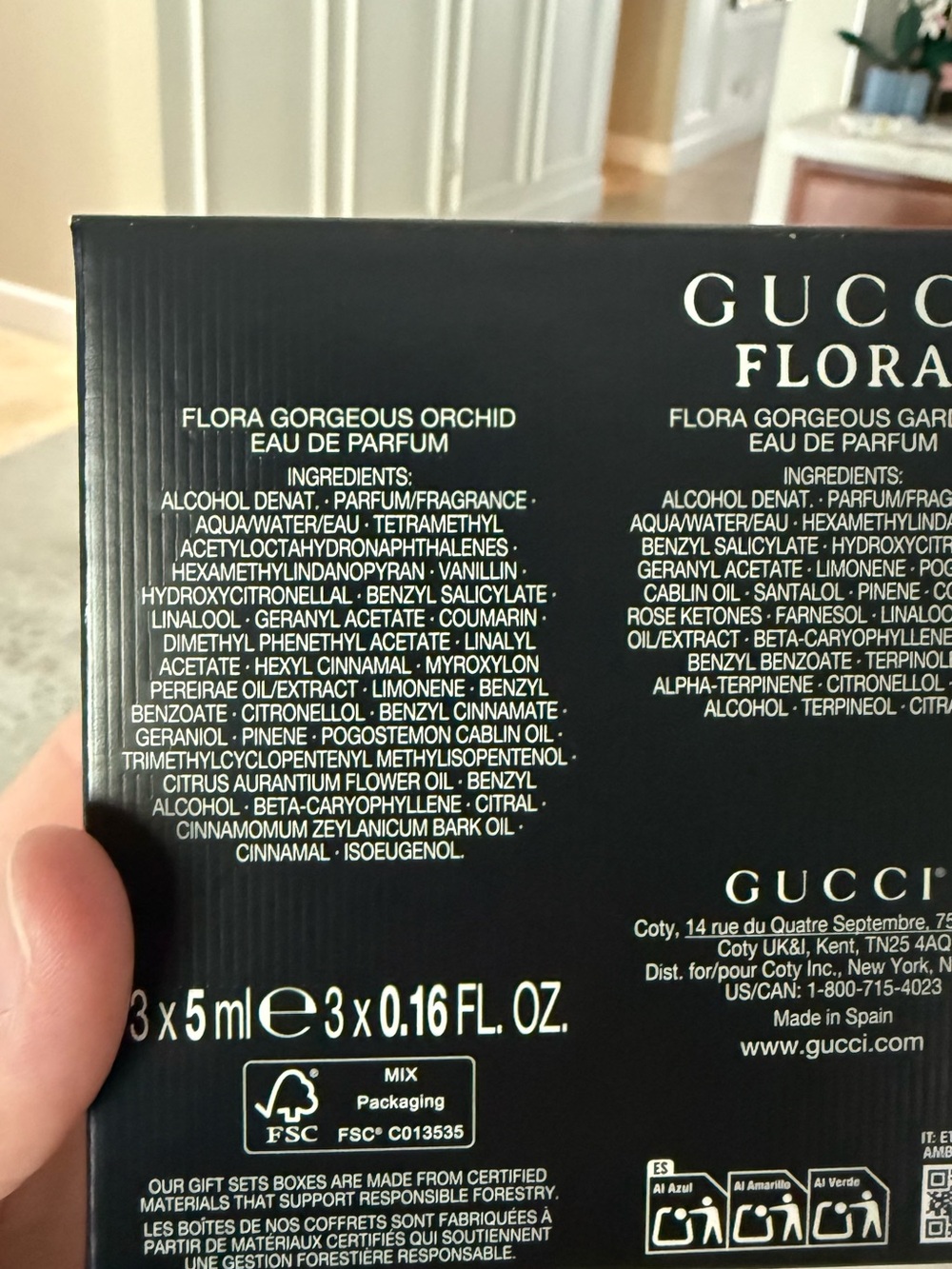 New with box Gucci Flora gorgeous orchid, intense, gardenia Gift set women’s - Picture 7 of 10